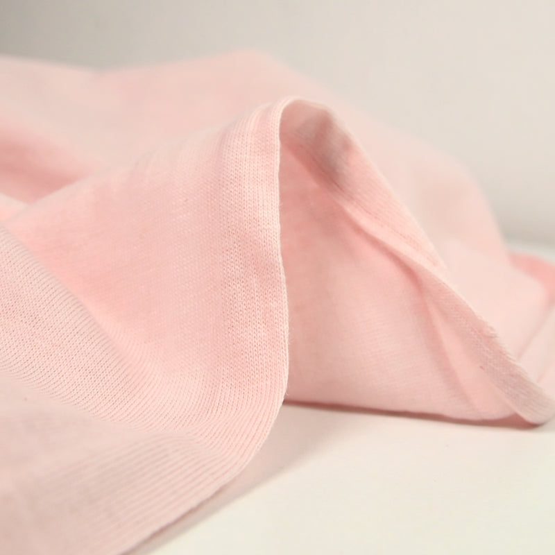 Jersey de coton rose clair