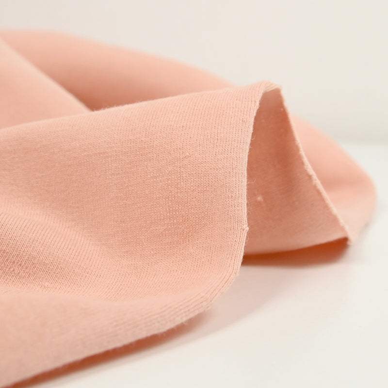 Jersey de coton rose pêche