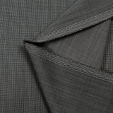 Tissu tailleur laine mélangée fantaisie écru, anthracite et marron