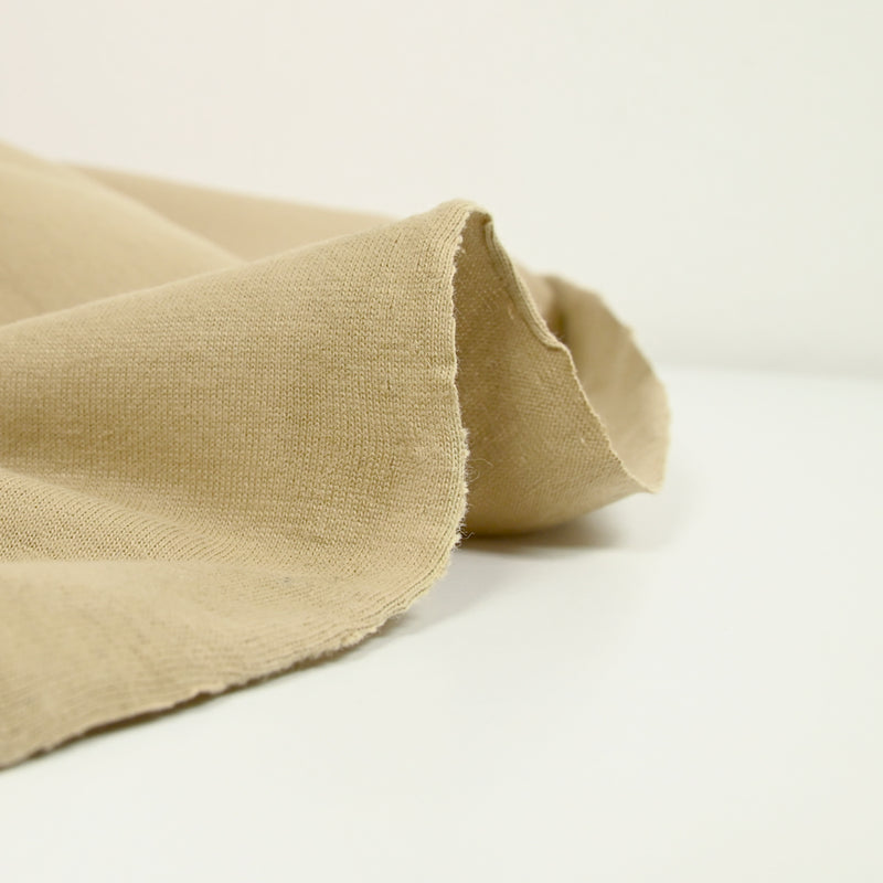 Jersey de coton sable foncé