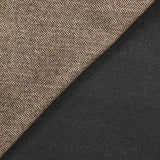 Laine mélangée thermocollée chevrons marron