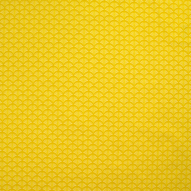 Cotton Popeline Printed Shell Yellow Background