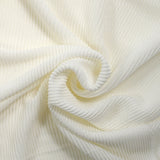 Maille côtelée viscose légère blanc cassé