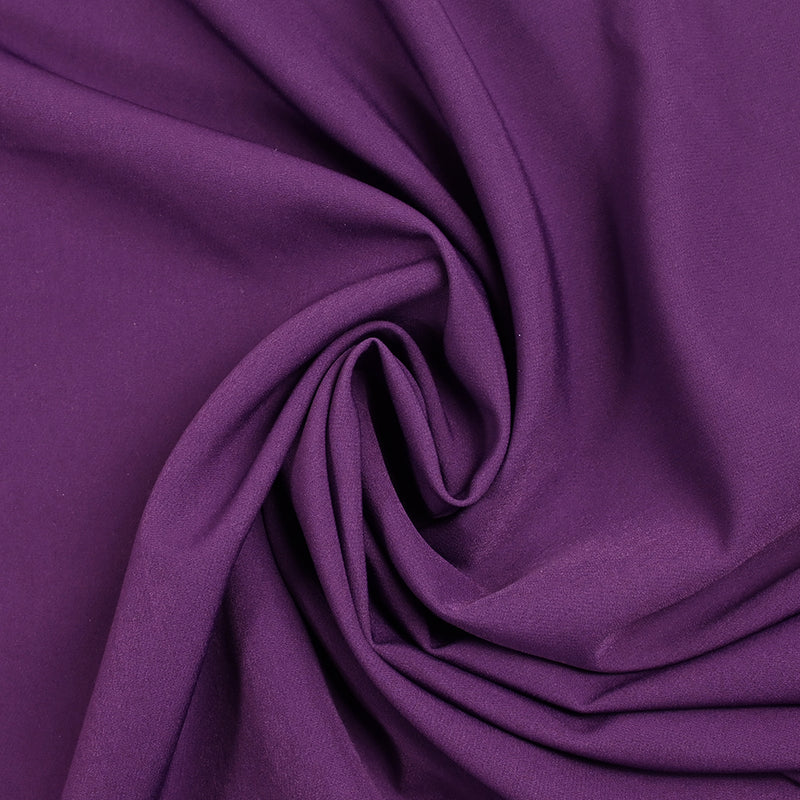 Crêpe de polyester lourd violet