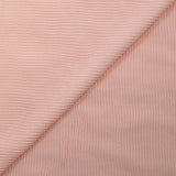 Maille côtelée viscose légère rose layette