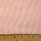 Maille côtelée viscose légère rose layette