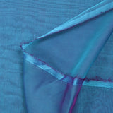100% muselina de seda liso azul cambiando violeta