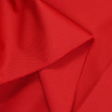 Sergé de polycoton rouge