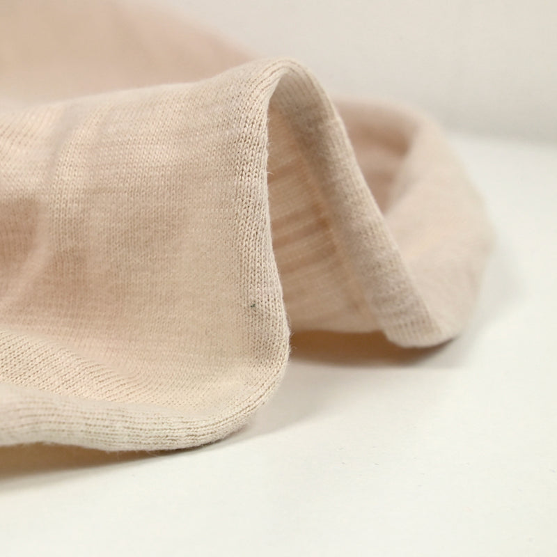 Jersey de coton flammé coquille d'oeuf