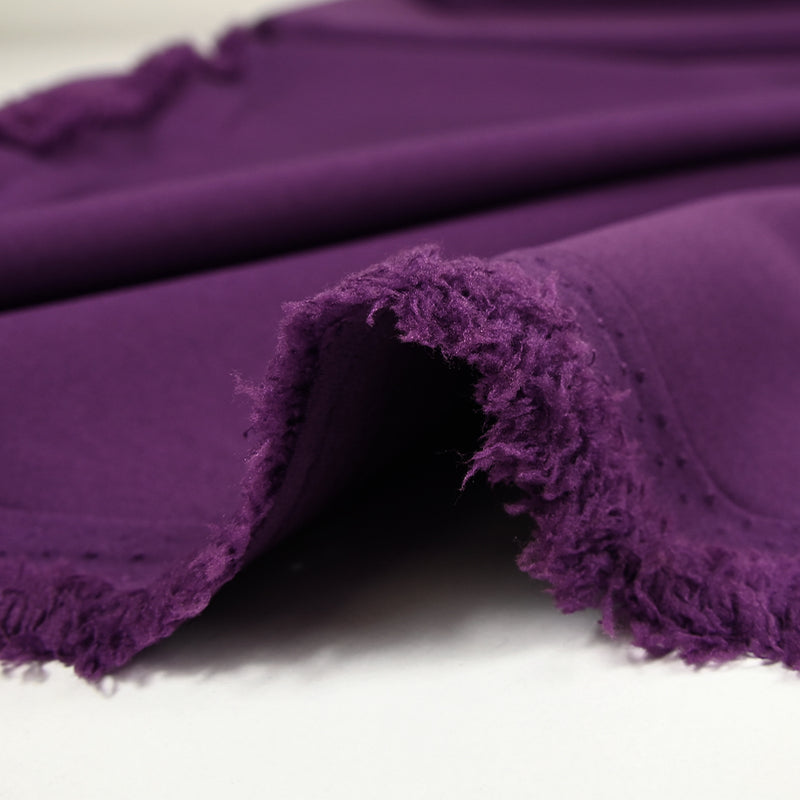 Crêpe de polyester lourd violet