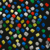 Maille velours confettis en carnaval fond noir