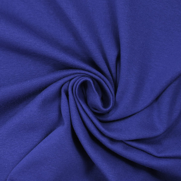 Jersey de coton bleu roi