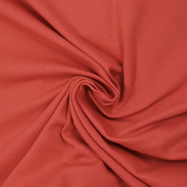 Jersey de coton corail