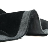 Velours de coton ras noir