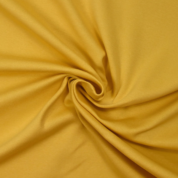 Jersey de coton jaune mimosa