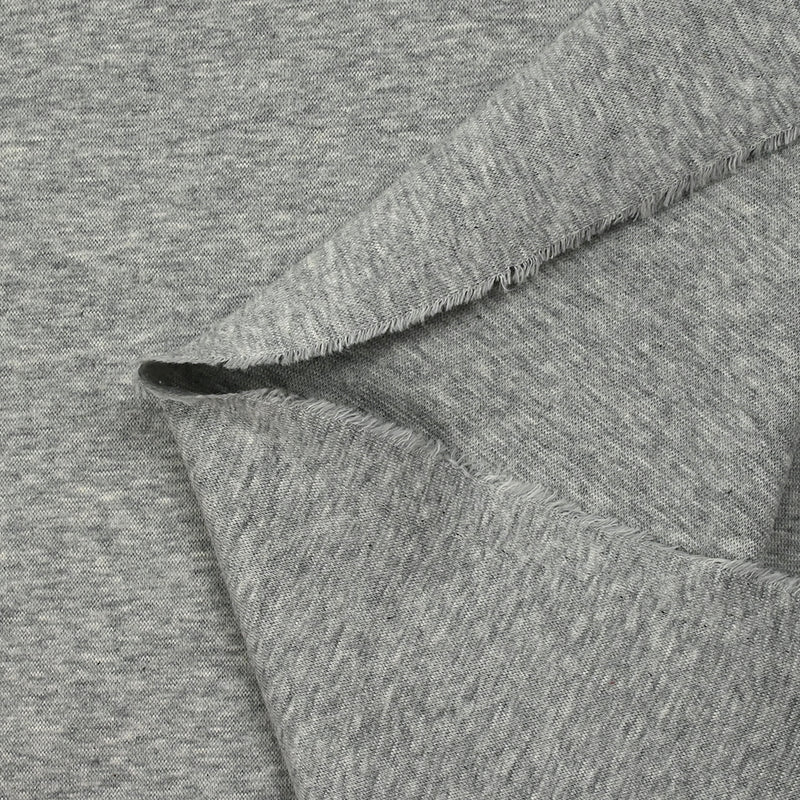 Jersey de coton gris chiné