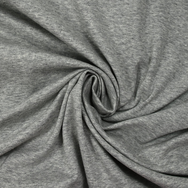 Jersey de coton gris chiné