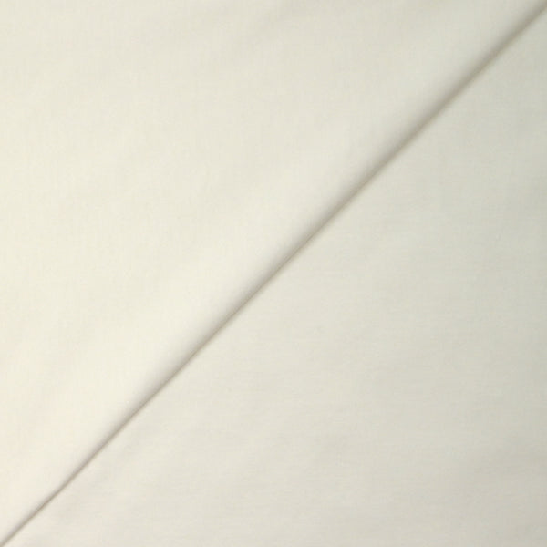 Jersey de coton fin blanc cassé