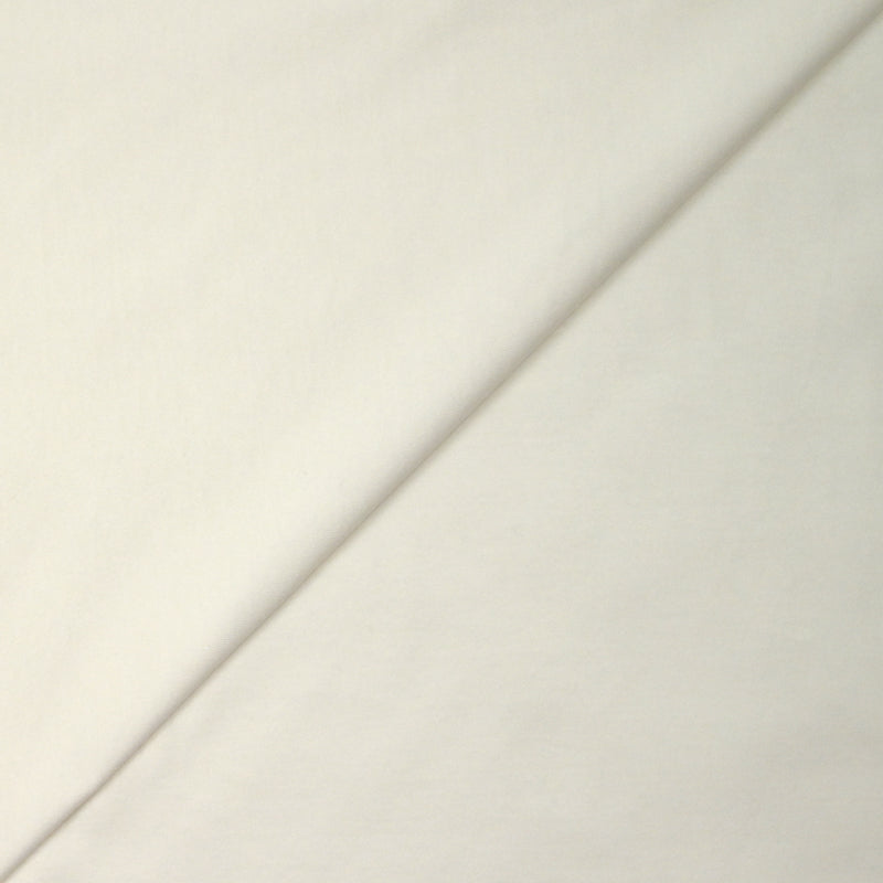 Jersey de coton fin blanc cassé