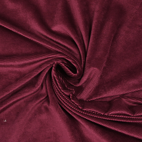 Jersey de velours côtelé tout doux lie de vin