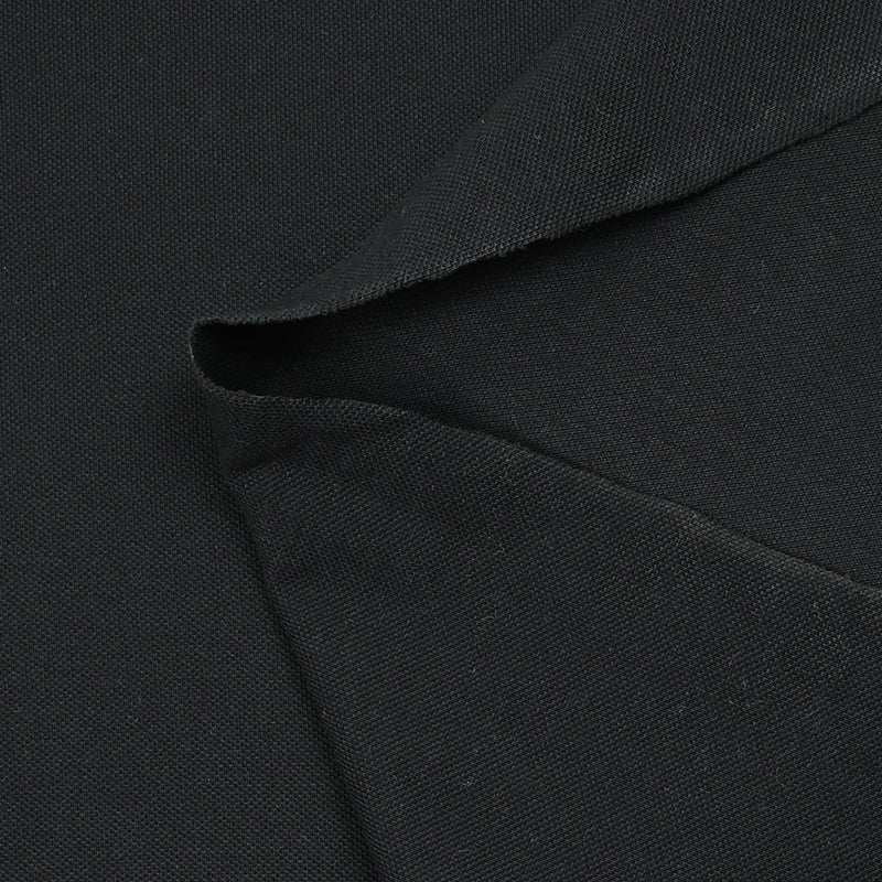 Jersey de coton piqué noir