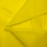 Mousseline de 100% soie unie jaune fluo