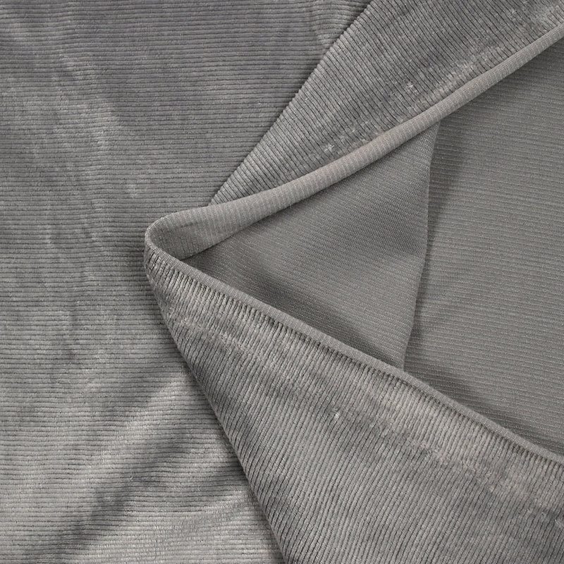 Jersey de velours côtelé tout doux gris