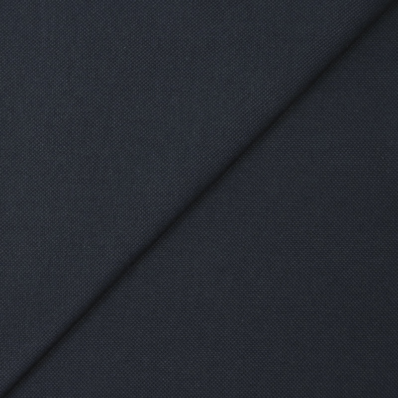 Jersey de coton piqué lourd bleu nuit