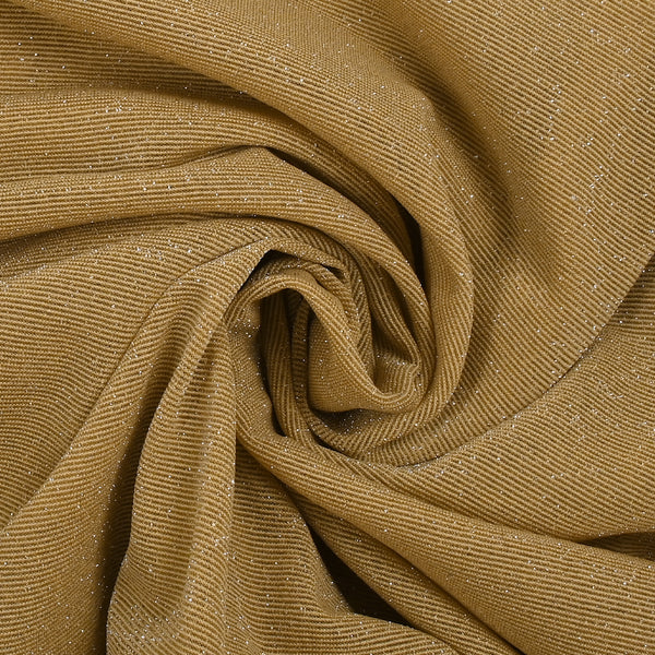 Maille fine Lurex argent fond camel