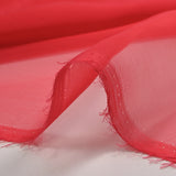 Muselina 100% seda liso rojo fresa