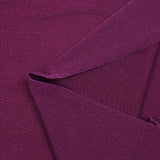 Maille fine Lurex violet fond violine