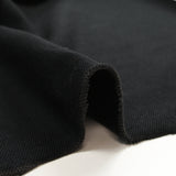 Jersey de coton piqué noir