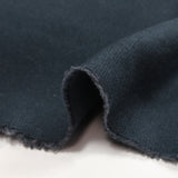 Jersey de coton interlock lourd bleu marine