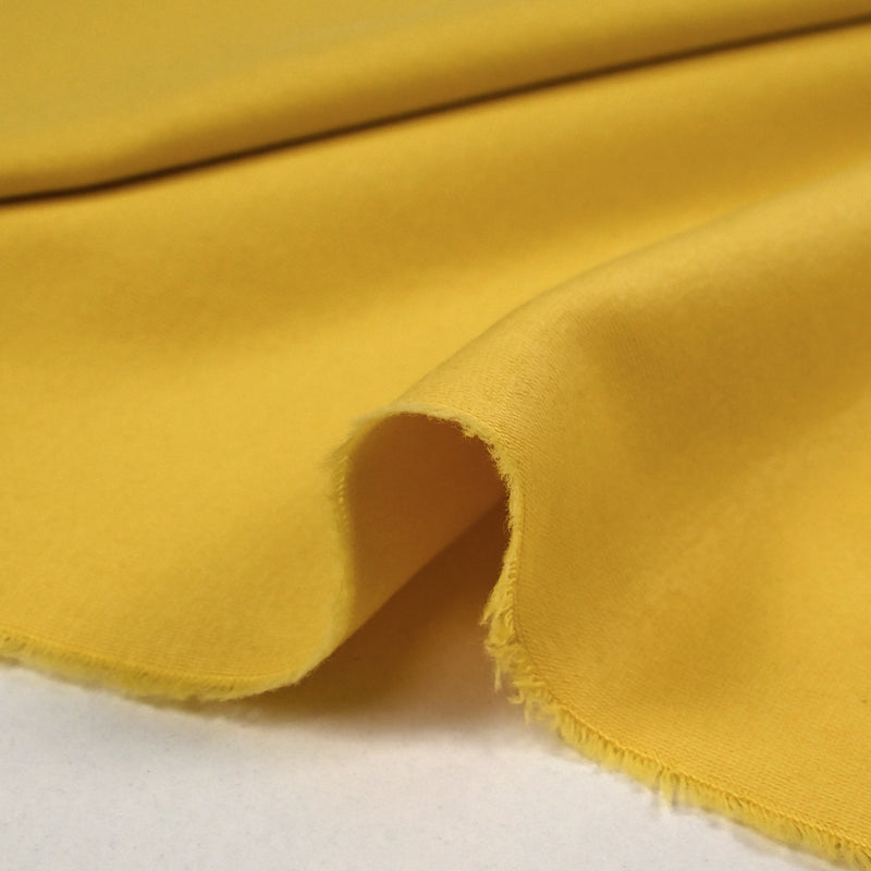 Jersey de coton jaune mimosa