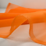 100% muselina de seda color mandarina lisa