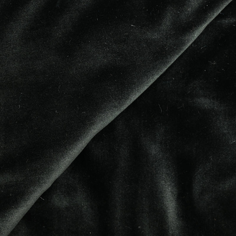 Velours de polyester ras noir sombre