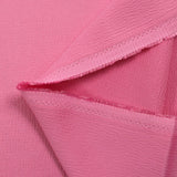 Crêpe satin gaufré viscose rose bonbon