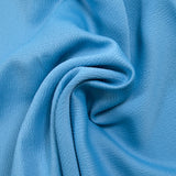 Crêpe satin gaufré viscose bleu céleste