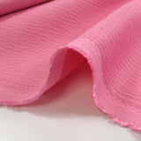 Crêpe satin gaufré viscose rose bonbon