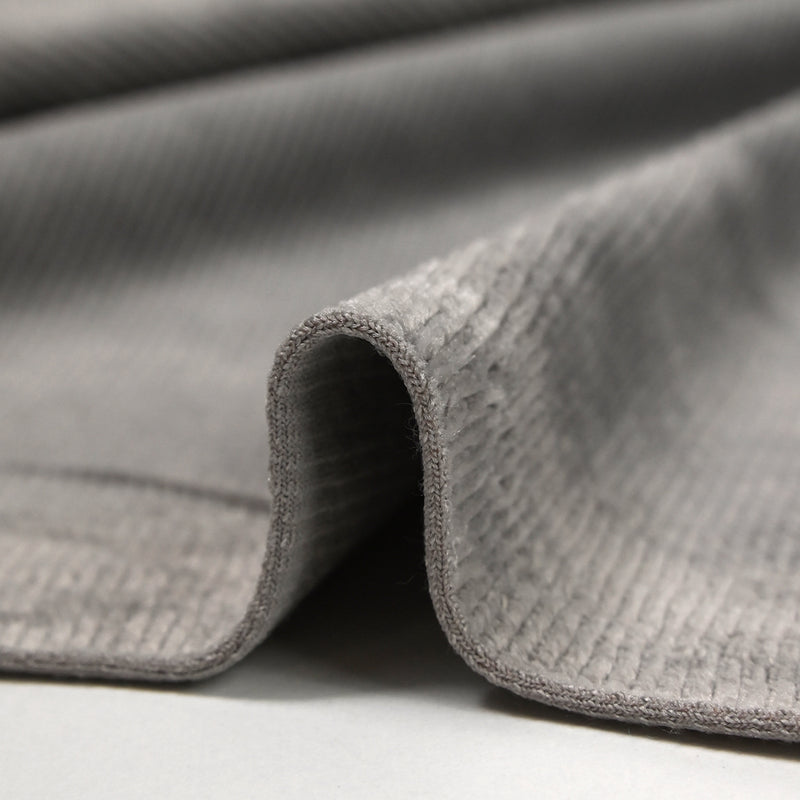 Jersey de velours côtelé tout doux gris