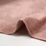Jersey de velours côtelé tout doux rose poudré