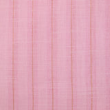 Coton lin rayé Lurex doré fond rose layette