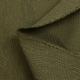 Double gaze brodée pointillisme fond kaki