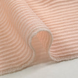 Maille côtelée viscose légère rose layette