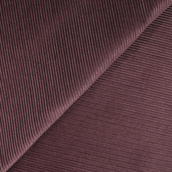 Velours côtelé de coton 3mm figue