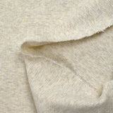 Jersey de coton côtelé écru chiné