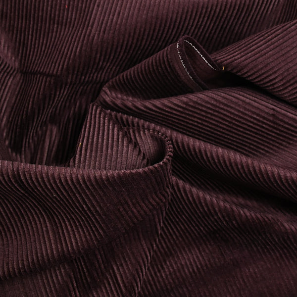 Velours côtelé de coton 3mm figue