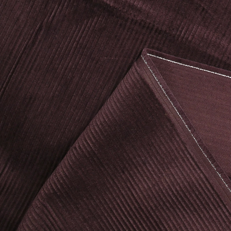 Velours côtelé de coton 3mm figue