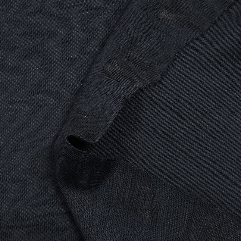 Jersey de viscose flammé bleu nuit