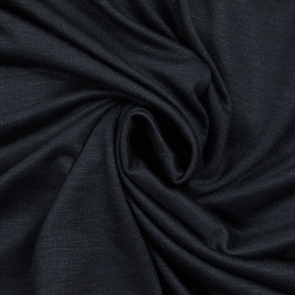 Jersey de viscose flammé bleu nuit